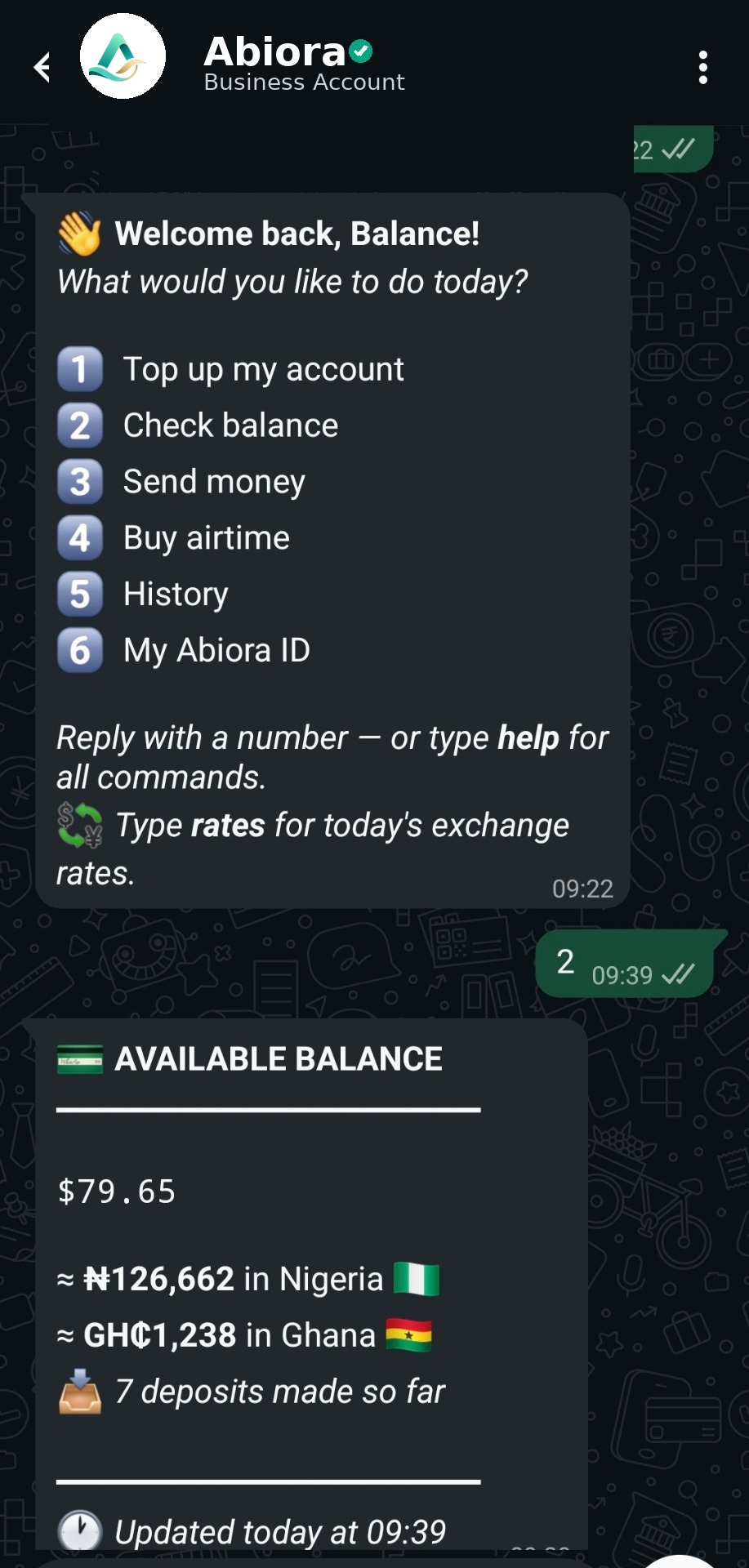 WhatsApp screen 1